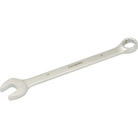 DYNAMIC Tools 17mm 12 Point Combination Wrench, Contractor Series, Satin D074417